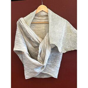CutuliCult Keepart Stola Delle Laser Shawl Lasered Leather Elegant Textured Cape